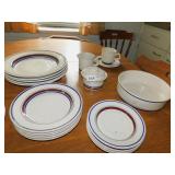 DISHES, DAILY DINING SERVICE FOR 4 COMPLETE, 1