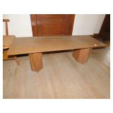 COFFEE TABLE, 16" H X 55" W X 19.5" D