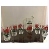 RETRO PITCHER AND GLASS SET