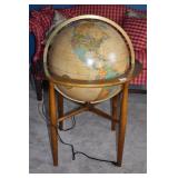 WORLD GLOBE LIGHT UP W/ STAND HEIRLOM GLOBE BY