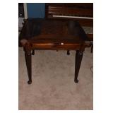 PINE 34" X 34" GAME TABLE OLD TAVERN W/ CUP