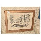 BRAD CONLEY 15.5" X 19" DUESENBERG CAR