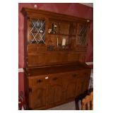 ETHAN ALLAN MAPLE 2 PC. HUTCH W/ GALLERY AND