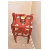 HUMIDOR RED PAINTED 31" H X 12" X 9"