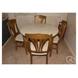 ROUND DINING TABLE 29" H X 41" ROUND PAINTED W/
