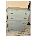 CHEST ON CHEST BLUE W/ STENCILED FRONT 46" H X