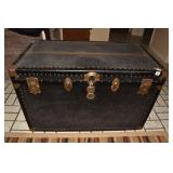 OVERLAND TRUNK 40" W X 22" D X 25" H W/ LEATHER
