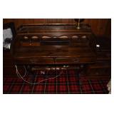 PINE ETHAN ALLEN DESK ROLL TOP W/ GALLERY 40" H X