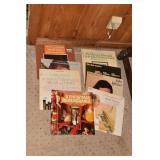 ALBUMS AND USA FLAG PLASTIC