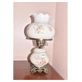 HAND PAINTED LAMP W/ SHADE 16"