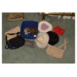 FAUX FUR HATS AND PURSES