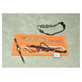 COSTUME JEWELRY, WATCH, VELVET BOX