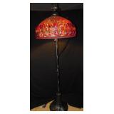 GORGEOUS IMPRESSIVE FLOOR LAMP WITH STAINED GLASS