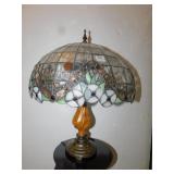 COMPOSITION BASE, LEADED/ STAINED GLASS LAMP 2