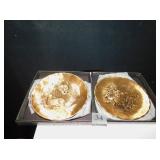 WENDELL AUGUST BRONZE TWO PLATES W/ BOXES 6"