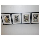 FOUR CHILDREN PRINTS 10.5 X 8.5