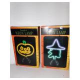 TWO UNUSED HOLIDAY DECORATIONS