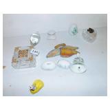 WEDGWOOD BELL AND BOX, CRYSTAL BOXES, GLASS EGG