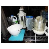 FOOD PROCESSOR, POPCORN POPPER, LANTERN