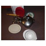 ROLLING PIN, SAUCE POT, ETC.