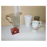 6.5" TALL CORAOPOLIS GLASS VASE, EARLY APPLIED