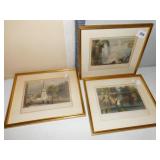 THREE 9.5" H X 11" L FRAMED PRINTS OF NIAGARA