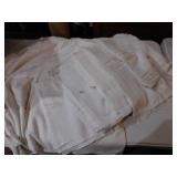 VARIOUS WHITE TABLE CLOTHES