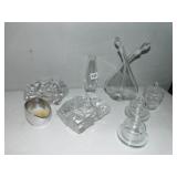 UNIQUE DOUBLE DECANTER, CANDLE HOLDERS, AND OTHER