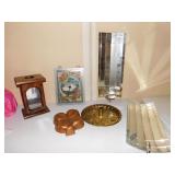 LARGE GLASS CANDLE HOLDERS FOR THE WALL, ONE