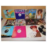 12 ALBUMS INCLUDING BASSEY DISCO, WHITNEY HOUSTON