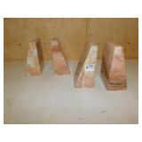 MARBLE BOOKENDS, COUPLE FLECKS