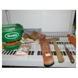 LEATHER HOLSTER, SCOTTS SPREADER, SM. TRAP,