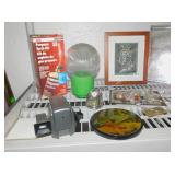 RAISED DESIGN MIRROR, PROPANE TORCH KIT, ETC.