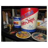 BLUE STAR POTATO CHIPS, COLLECTOR PLATES