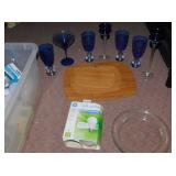 CUTTING BOARDS, LIGHT BULBS, BLUE GLASSES, ETC.