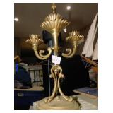 BRASS 3 AM CANDELABRA 16" H