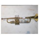 BRASS HORN IS DENTED