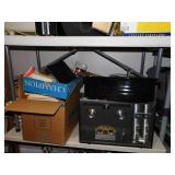 LARGE ASSORTMENT: LAMP, DOG BED, STEREO MISSING