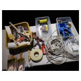 NEW PAINT BRUSHES, SCREWS, VOLTAGE TESTER, ETC.