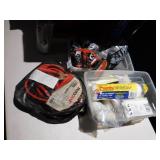 GROUT SEALER, JUMPER CABLES, SANDPAPER, PAINT