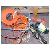 EXTENSION CORD AND CORD WHEEL