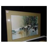 MARTEN E SOLBERG PAINTING 823/1500(GLASS CRACKED