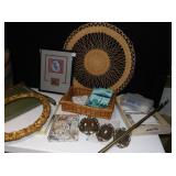 ANTIQUE METAL OUTLET COVERS, JERRY GRACIA FRAMED