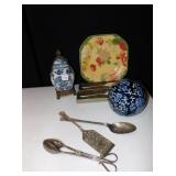 GINGER JAR WITH PEDASTAL BASE, RAYMOND WIATES