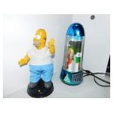 BART SIMPSON FIGURE & SOUTH PARK LAMP