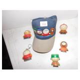 SOUTH PARK KEY CHAINS & MAGNETS AND HAT