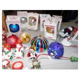 NATIVITY SET AND ORNAMENTS