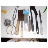 CLEVER KNIVES AND 50 ANNIVERSARY BANNERS/ CAKE