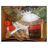 YARN, FILLING, CRAFT ITEMS, BRASS PLATES, AND