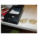 VINTAGE FLASHLIGHT, CARBON RECEIPT DISPENSER,